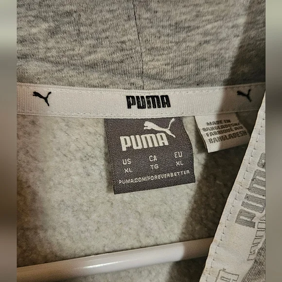 Puma Unisex Charcoal Hoodie - Picture 3 of 4